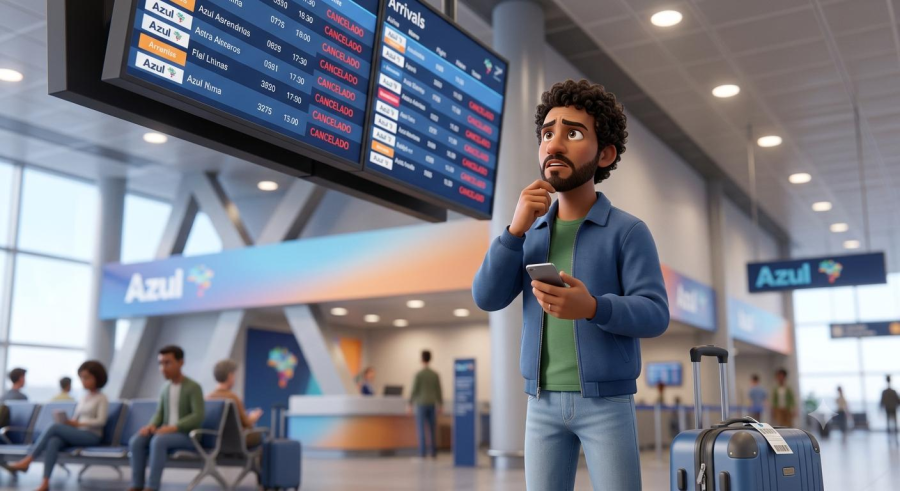 Voo Cancelado Azul 2026: Direitos e Como Pedir Indenização